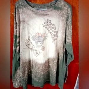 Brand New bleached long sleeve tee